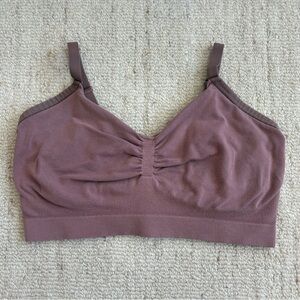 Kindred Bravely Sublime Bamboo Hands-Free Pumping Lounge & Sleep Bra Purple (B)